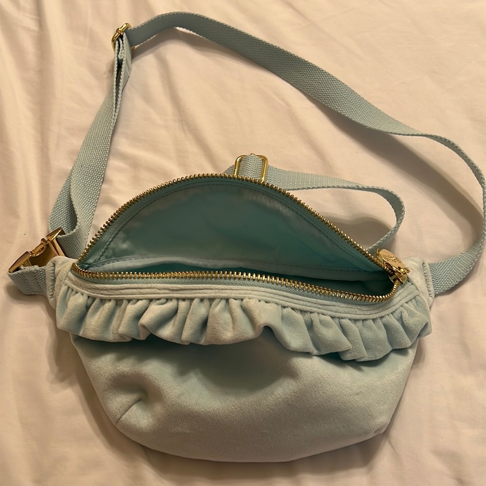 Stoney Clover Lane Light Blue Ruffle Bag